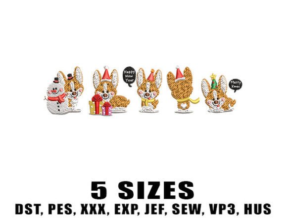 Christmas Corgi Embroidery Designs: A Designer’s Review