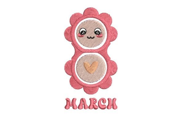 Cute Floral 8 Embroidery for Women’s Day & Mother’s Celebrations