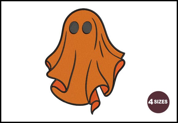 Cute Ghost Embroidery: A Playful Touch for Seasonal Small Business Merch