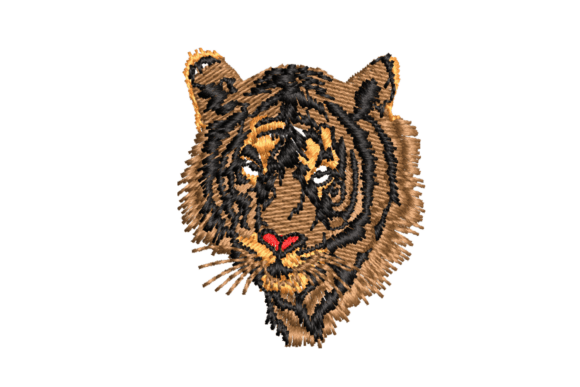 Fierce Tiger Embroidery Design