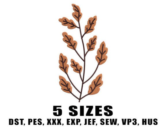 Nature Leaf Embroidery Designs