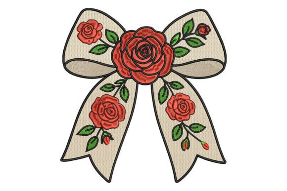 Red Rose Bow Embroidery Design: A Designer’s Review for Small Business Branding