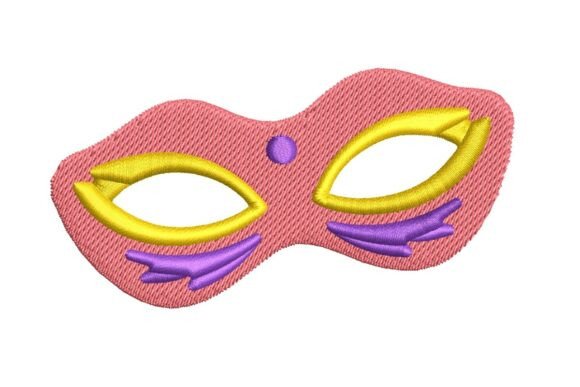 Reviewing the Colorful Masquerade Mask Embroidery Design