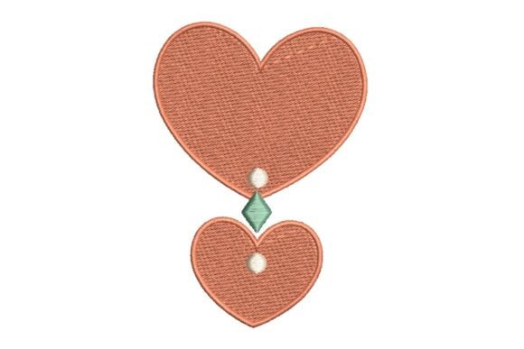 Stacked Hearts with Decorative Beads Embroidery Design Review